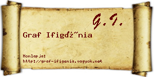 Graf Ifigénia névjegykártya